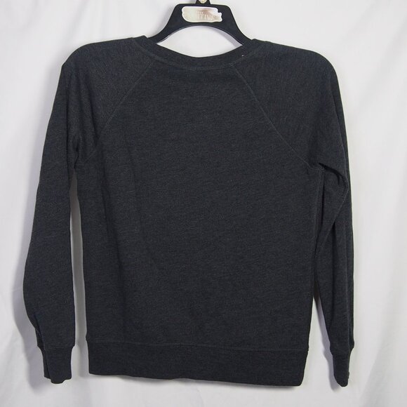Victoria's Secret LONDON Fashion Show 2014 Crew Neck Sweatshirt Dk Gray Size S - Picture 4 of 13